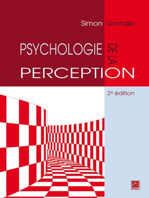 cover image of Psychologie de la perception 2e édition